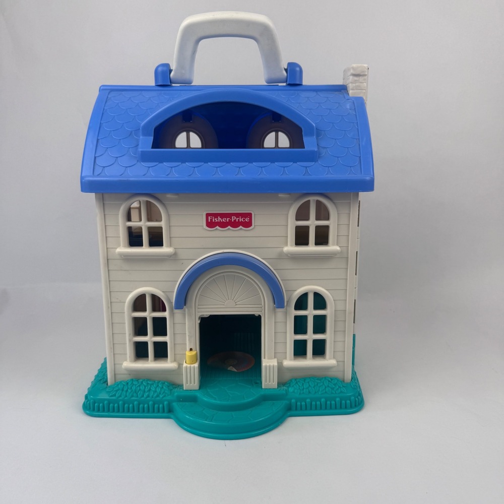 Vintage Little People Fisher Price 1996 Home Sweet Home House Missing Door